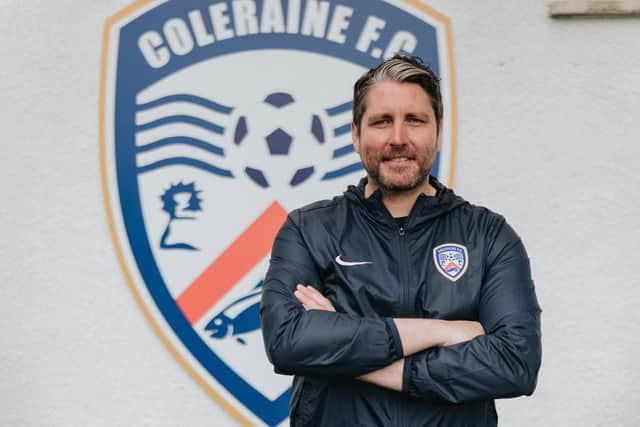 Coleraine FC has confirmed the appointment of Ruaidhrí Higgins as the club’s new first-team manager. CREDIT COLERAINE FC