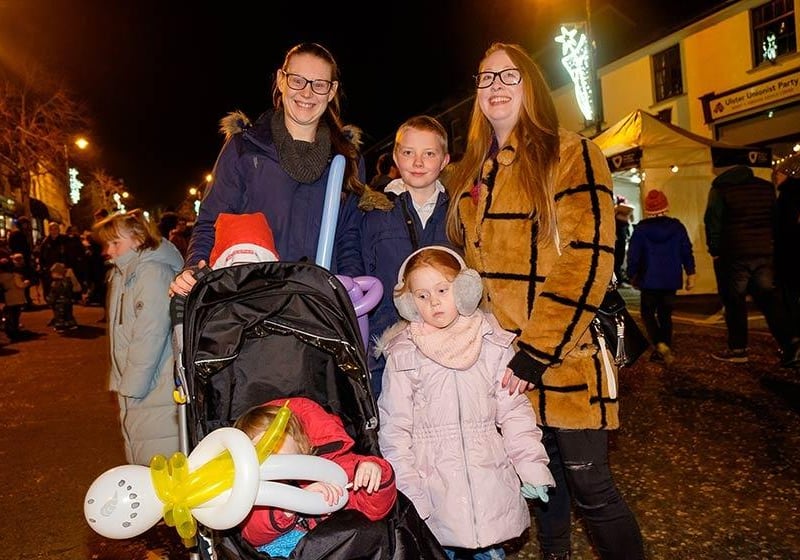 Enjoying the festive fun in Markethill.