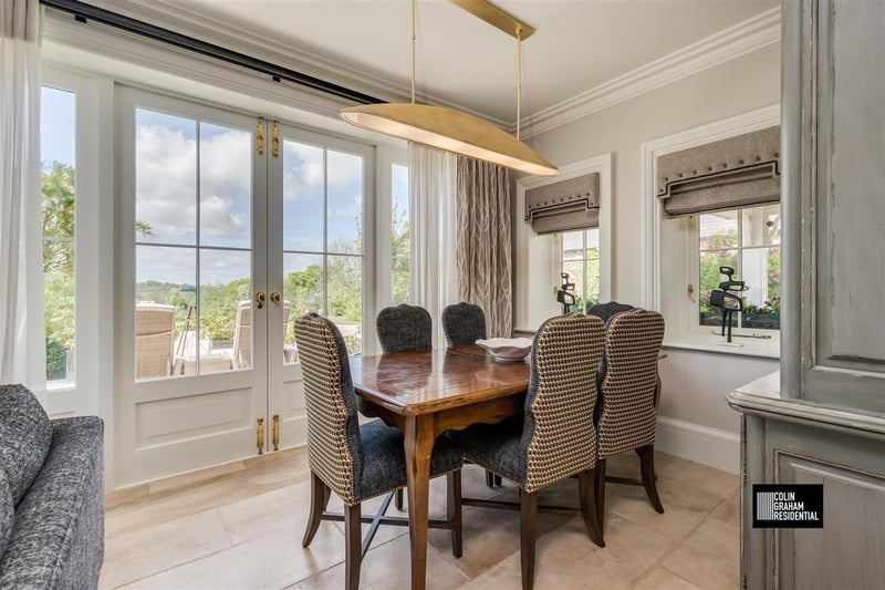 Informal dining area off the kitchen.