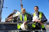 Ulster Bank's Richard Lusty (right) pictured with Rajesh Rana from Andras House  at the Marcus Hotel in Portrush. Credit Lorcan Doherty