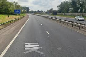 Police are appealing for witnesses to the incident which happened on the M1 between Sprucefield and Moira. Picture: Google