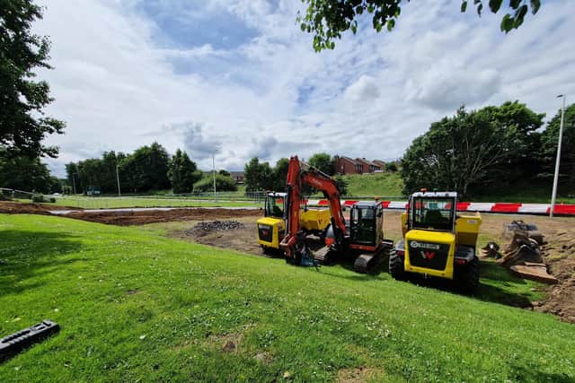 Work is well underway on the new £1.7m access road to Rushmere Shopping Centre, Craigavon, Co Armagh.