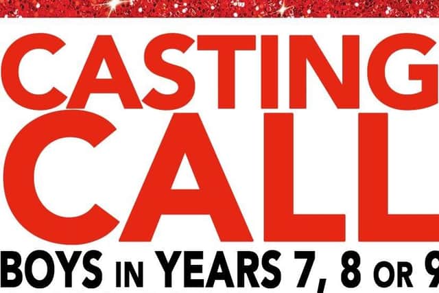 Casting call for boys for Portrush musical theatre group