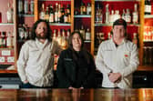 Rattlebag cocktail bar in Belfast’s Bullitt Hotel has been named the Best Bar in Northern Ireland at the prestigious CLASS Bar Awards. Pictured: Chris Wareing, Hannah Marro and Matthew Knight from Rattlebag. Picture: released on behalf of Rattlebag.