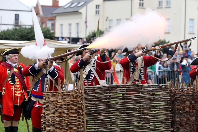 The annual Siege of Carrickfergus attracted a good turnout of spectators to the Castle Green.