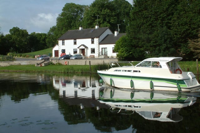 Located in the peaceful countryside of Enniskillen, this charming B&B run by Catherine Corrigan enjoys an especially tranquil lakeside setting with picturesque views of the Fermanagh Lakelands. 
Your warm and welcoming host will greet you with tea and scones, while the bedrooms that await are comfortable, bright, spacious, and feature an en-suite bathroom.
Nearby attractions include golfing within easy driving distance, the 600-year-old Enniskillen Castle and its two museums, onsite fishing, Corrigan’s Shore House, located on the edge of Upper Lough Erne, and a public jetty adjacent to the property.
For more information, go to corrigansshore.co.uk