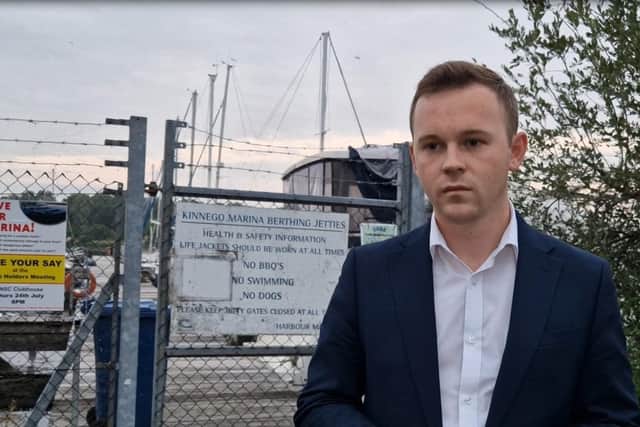 Upper Bann MLA Eoin Tennyson attended a special meeting of Lough Neagh Sailing Club to discuss the serious disrepair of Kinnego Marina and other issues.
