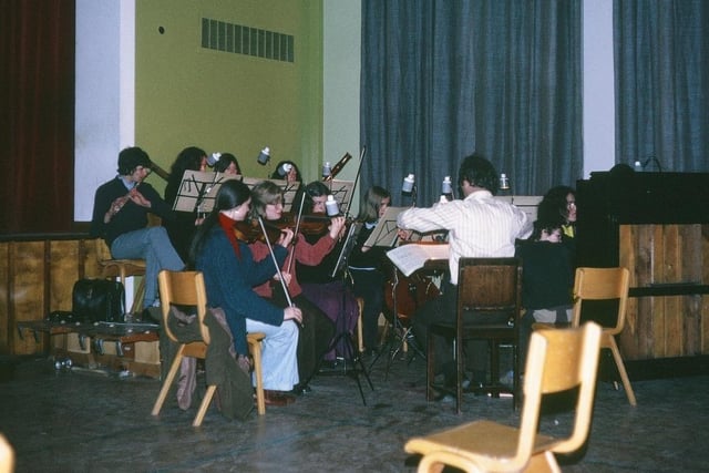 The County Youth Orchestra (with Alan Murdock) in rehearsals