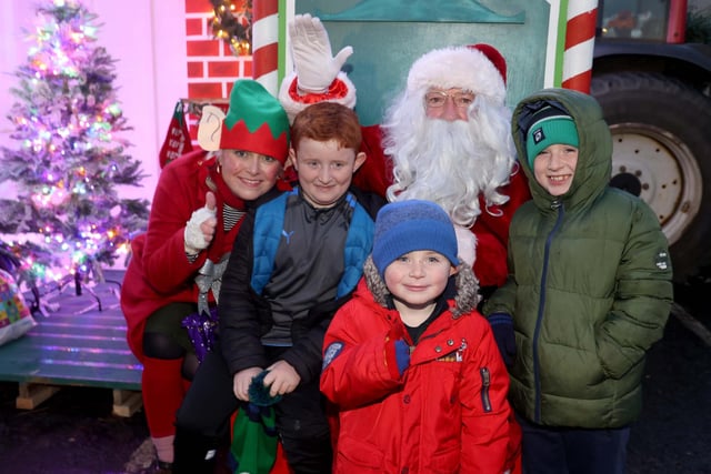 Children attend Santa's Grotto during the switching on of Ballycastle Christmas Lights held on Thursday night