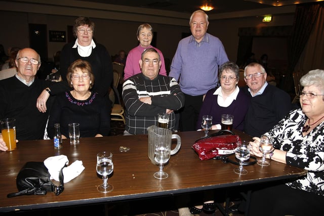 This group was pictured during the Coleraine Provincial Players concert and fundraising evening at the Lodge Hotel in aid of Coleraine Blind Centre in 2009