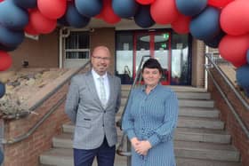 Mr McAllister (Principal) alongside Mrs Norris (Acting Vice Principal). (Pic: Contributed).