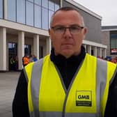 Alan Perry, GMB Regional Organiser, announced a seven day strike by workers in Roads Service, Environment Agency and Forestry Service.