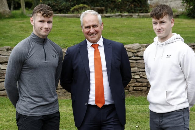 The McSparran twins, Aidan and Mark, who gained three A stars, two As and a B grade between them. Aidan is going on to study Chemistry at QUB and Mark is studying Accountancy at QUB.