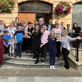 Some of the participants in the day opportunities performing arts programme pictured at Coleraine Town Hall. CREDIT NHSCT