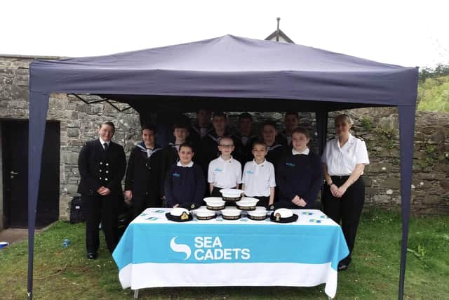 The Lisburn Sea Cadet Team ready to collect