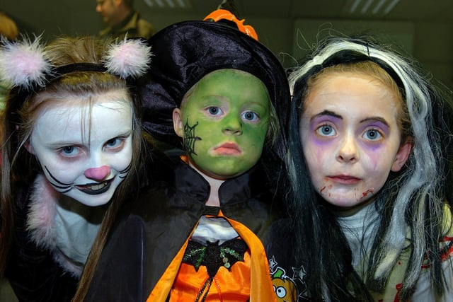 All dressed up for Halloween 2007 at Copeland were Zoë, Amy and Amy.