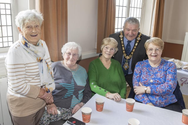 The Mayor of Causeway Coast and Glens Borough Council, Councillor Ivor Wallace, pictured with some of those who attended the Tea Dance in Ballymoney Town Hall