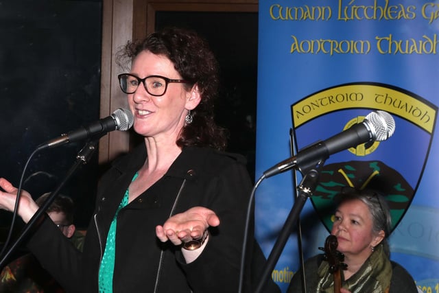 Pictured at the Irish Language event held at Armoy GAC, organised by the Good Relations Department of Causeway Coast and Glens Borough Council