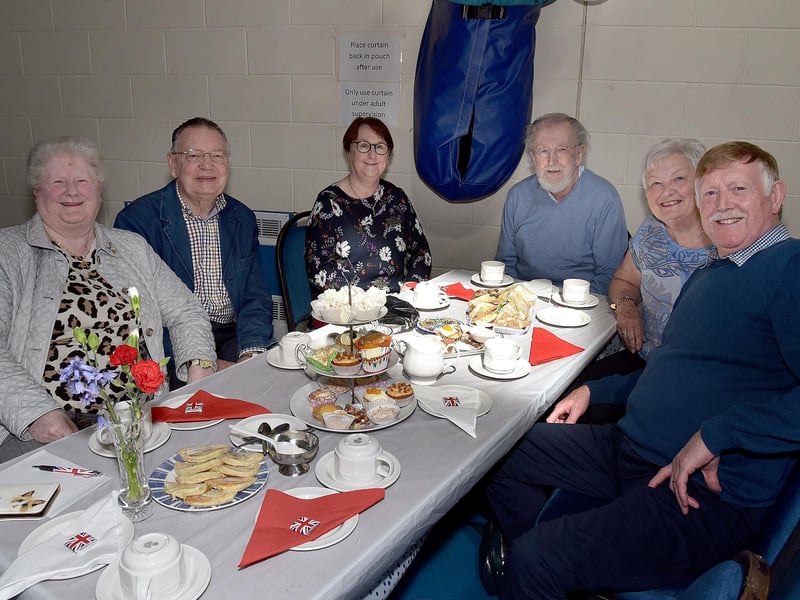 All friends together at the Richhill Presbyterian Tuesday Morning Club Coronation Tea on Tuesday afternoon. PT17-269.
