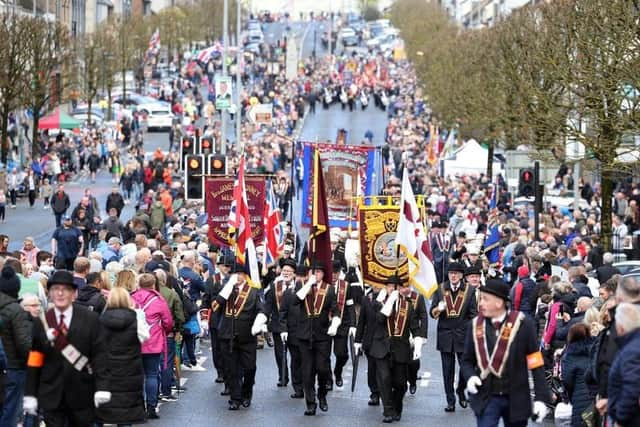 Cookstown was filled with colour and spectacle on Easter Monday 2023 for the ABOD parade. Picture: Stephen Davison / Pacemaker