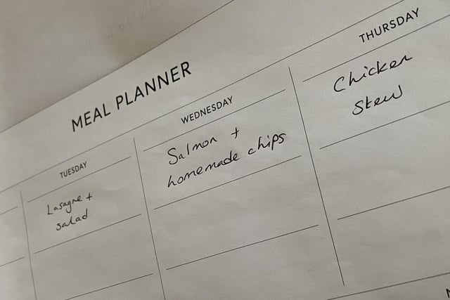 Create a meal plan for the week and base your shopping list on this to avoid unnecessary purchases, use up ingredients, and any leftovers. There are plenty of resources online that cater for low budgets and time issues.
