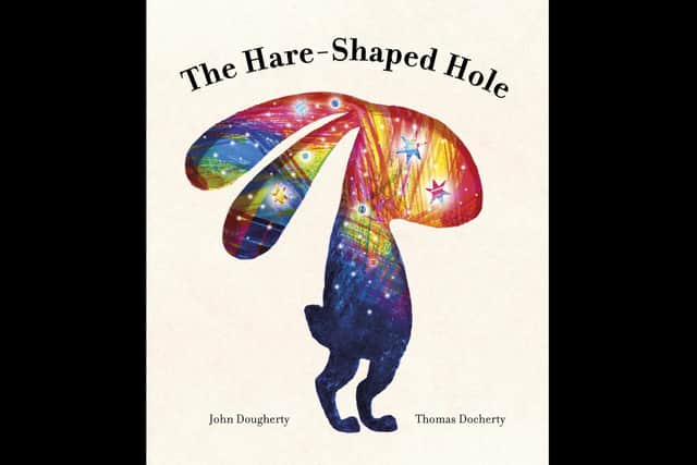 ‘The Hare-Shaped Hole’ is a story for children about loss and acceptance which draws on familiar characters from the tale of the turtle and the hare and is illustrated by Thomas Docherty.  Photo: Alice PR