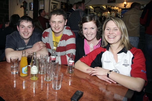 One of the teams, who competed in a quiz held by Kilraughts YFC at the Scenic Inn in 2009