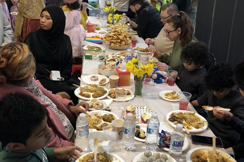 There was plenty of food with dishes from across the world at the Cookstown Eid Al-Fitr celebration which marked the end of Ramadan.