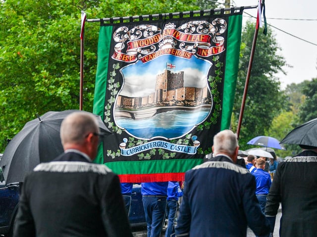The 'Last Saturday' parade passes through Dundonald.