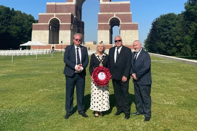 A delegation from Lisburn and Castlereagh City Council paid tribute to the fallen during a recent visit to France and Belgium to mark the anniversary of the Battle of the Somme