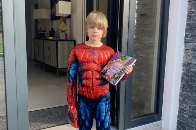 Norman Briggs shared this photo of his grandson Cole Prentice as his favourite Superhero Spider-Man