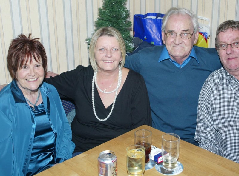 Attending Carrick Cricket Club’s New Year's Eve party in 2007 were Lynda Marshall, Norma Carson, Robin Beggs and Brian Carson. Ct01-013tc