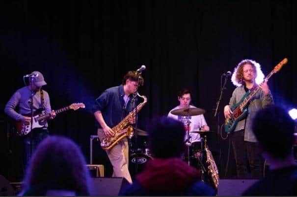 Anna's Number playing at Positive Carrickfergus' Visual Noise event in April at Carrick Town Hall. Photo: Positive Carrickfergus