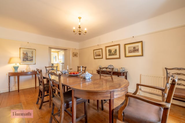 The dining room has a front aspect. There are natural timber floor boards with varnish finish and feature timber picture rail around the full room perimeter.