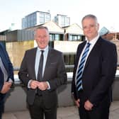 Michael Bell, Executive Director, NIFDA, Conor Murphy, Economy Minister and John Healy, Invest NI