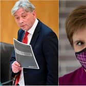 The First Minister denied that the travel ban was a 'red herring' as claimed by Richard Leonard.