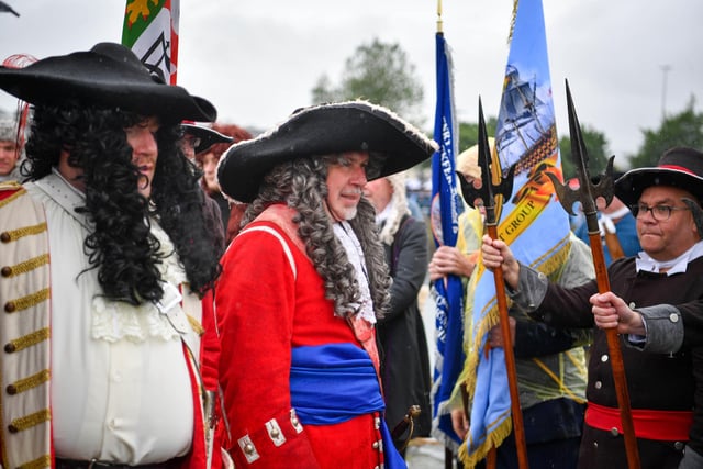 The annual re-enactment of the landing of King William in Carrickfergus.
