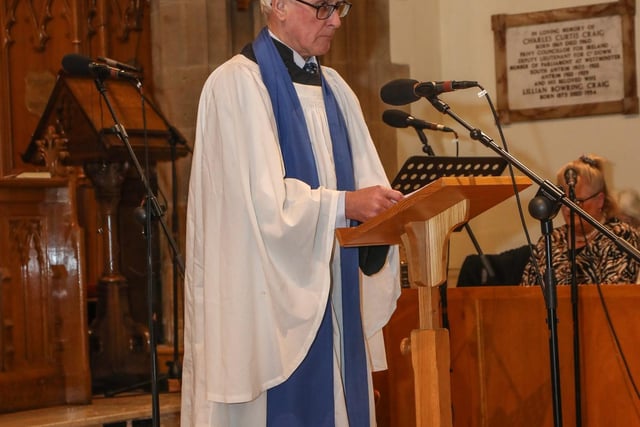 One of the readers during the 400th anniversary service at Lisburn Cathedral. Pic by Norman Briggs, rnbphotographyni