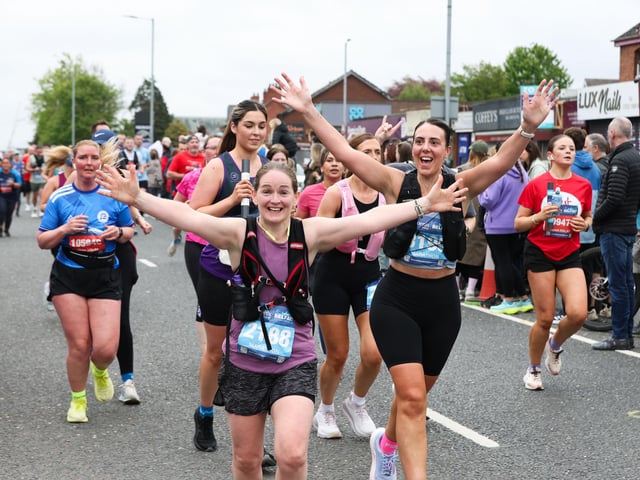 Enjoying being part of the big race.