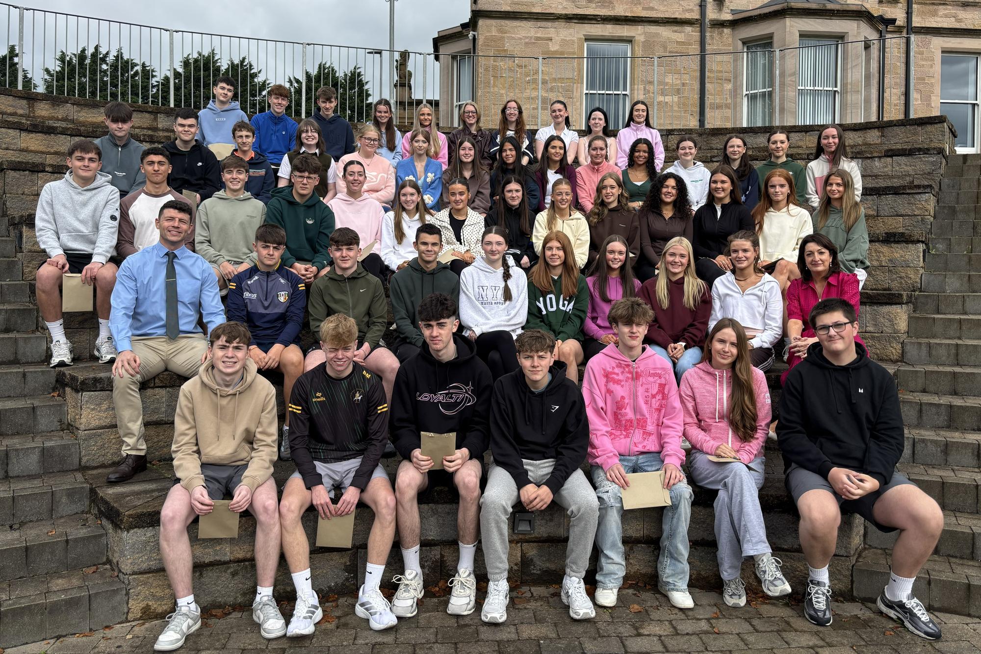 GCSE top achievers at St Louis Grammar School, Ballymena.