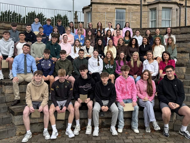 GCSE top achievers at St Louis Grammar School, Ballymena.
