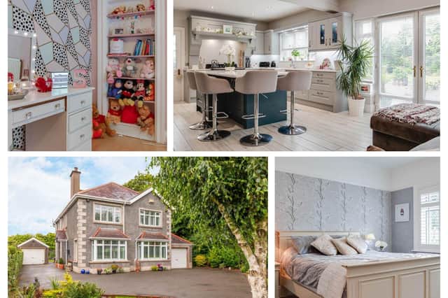 The detached family residence is in a prime location within easy access of Ballyclare town centre. Photos: Hunter Campbell