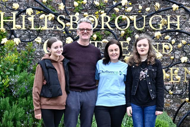 Autism NI Lisburn Support Group Committee Member Elaine Smith and her family