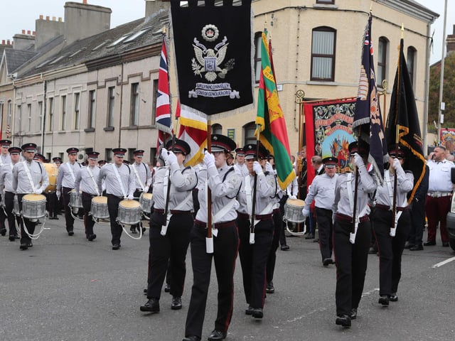 Smartly turned out for the Larne parade.