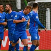 Carrick Rangers are preparing to host Glentoran in their Co Antrim Shield semi-final. (Pic: Pacemaker).