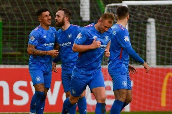 Carrick Rangers are preparing to host Glentoran in their Co Antrim Shield semi-final. (Pic: Pacemaker).