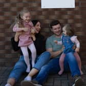 Gary and Fiona Sloan with their children Emily and Lucy. (Pic: Loreen Katherine Photography).