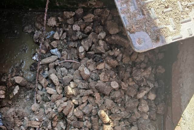 NI Water teams have been working to unblock sewers where dog poo bags were being inappropriately disposed of. Photo: submitted