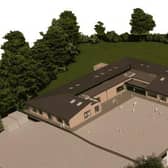 CGI of planned extension to Antrim Primary School