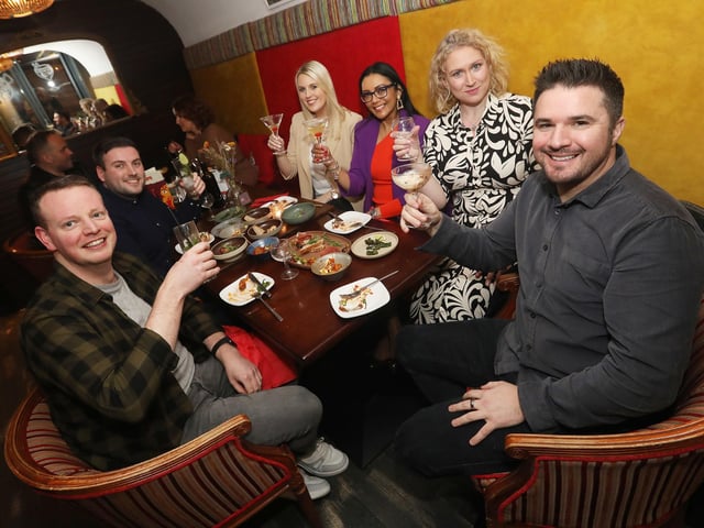 Guests enjoy the launch of Belfast Restaurant Week which runs from February 20-26 in almost 50 restaurants across Belfast city centre BID areas.